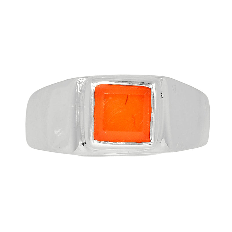 Solid - Carnelian Faceted Ring - CRFR261