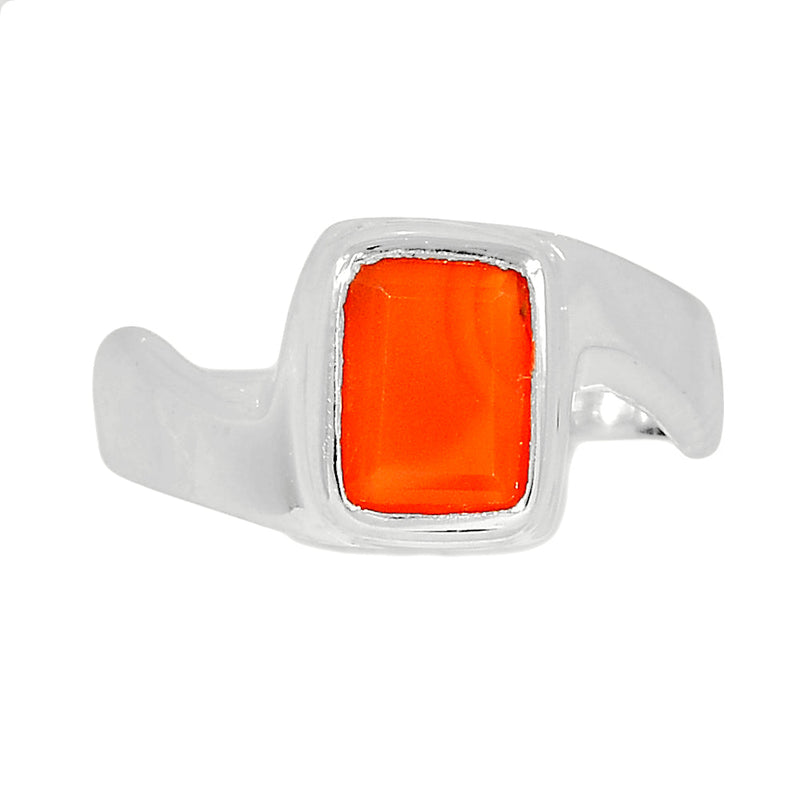 Solid - Carnelian Faceted Ring - CRFR262