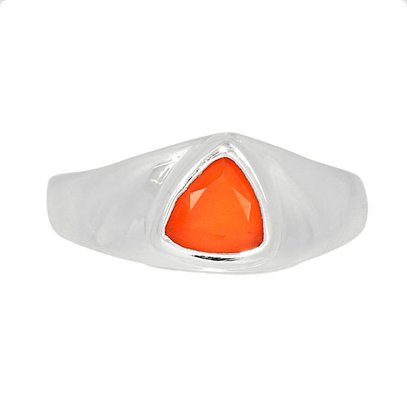 Solid - Carnelian Faceted Ring - CRFR269