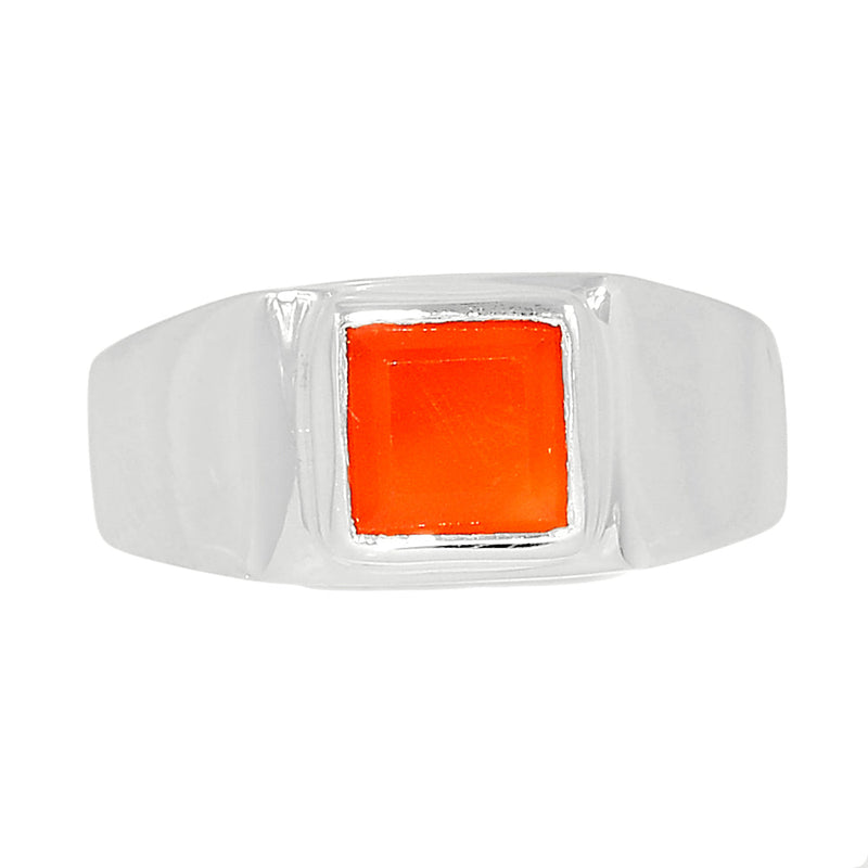 Solid - Carnelian Faceted Ring - CRFR270