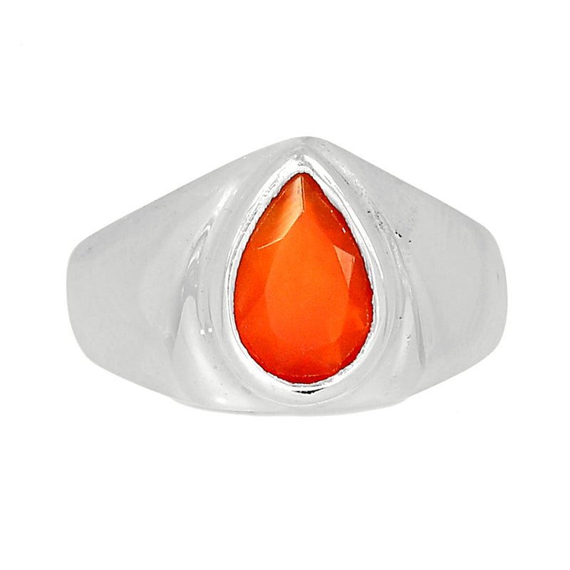 Solid - Carnelian Faceted Ring - CRFR271