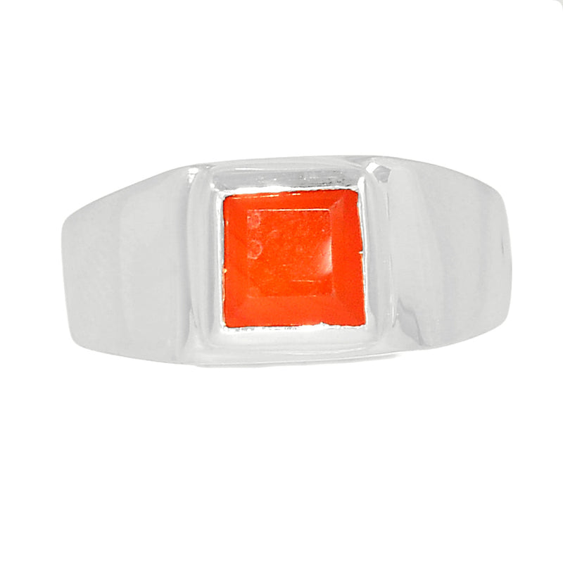 Solid - Carnelian Faceted Ring - CRFR273