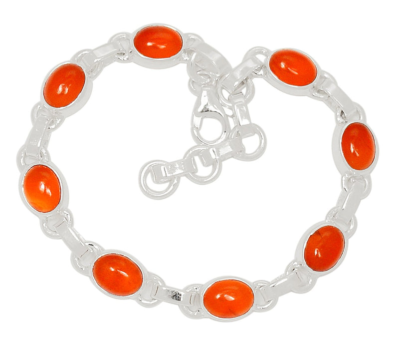 8" Carnelian Bracelets - CRNB107