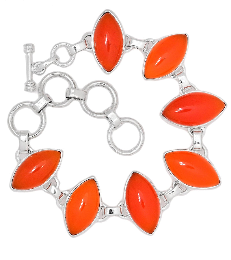 8" Carnelian Bracelets - CRNB117