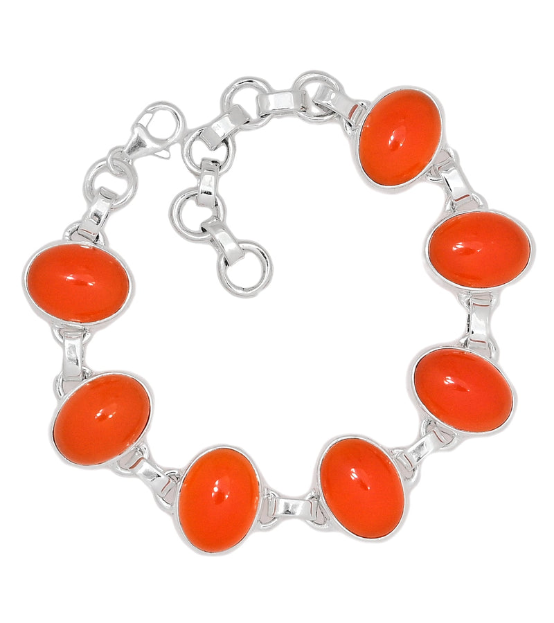 8.2" Carnelian Bracelets - CRNB118