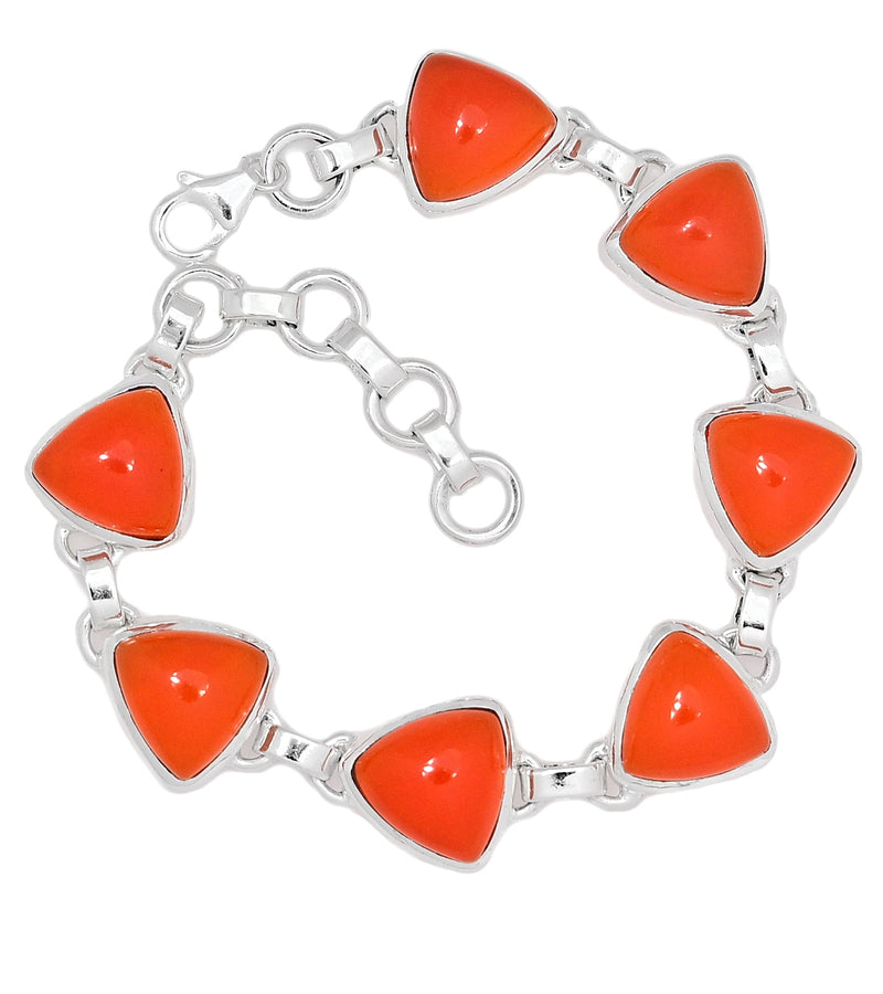 8.3" Carnelian Bracelets - CRNB119