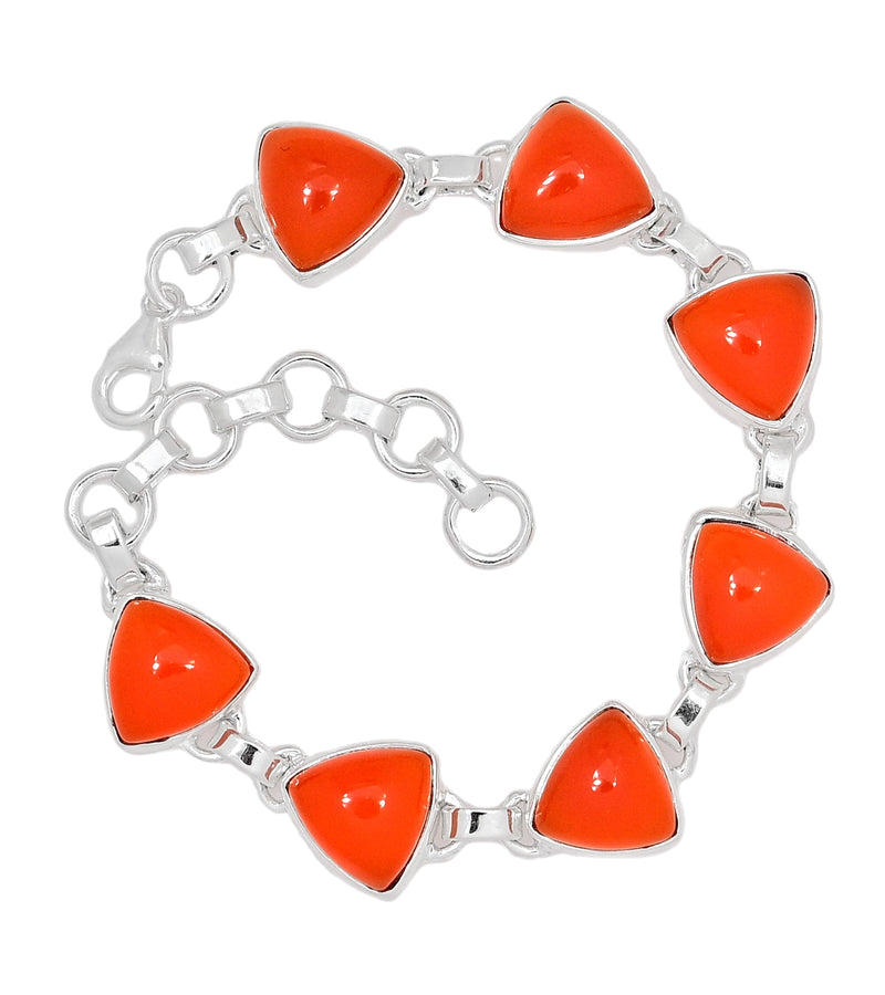 8.5" Carnelian Bracelets - CRNB123