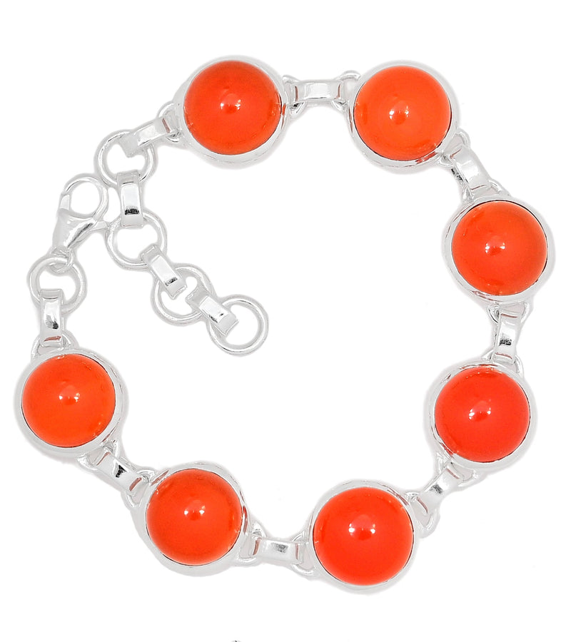 8.2" Carnelian Bracelets - CRNB130