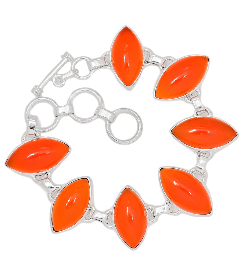 7.6" Carnelian Bracelets - CRNB131