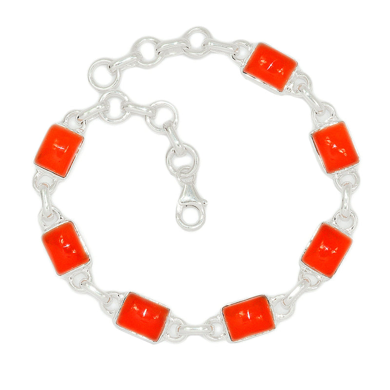 8.7" Carnelian Bracelets - CRNB158