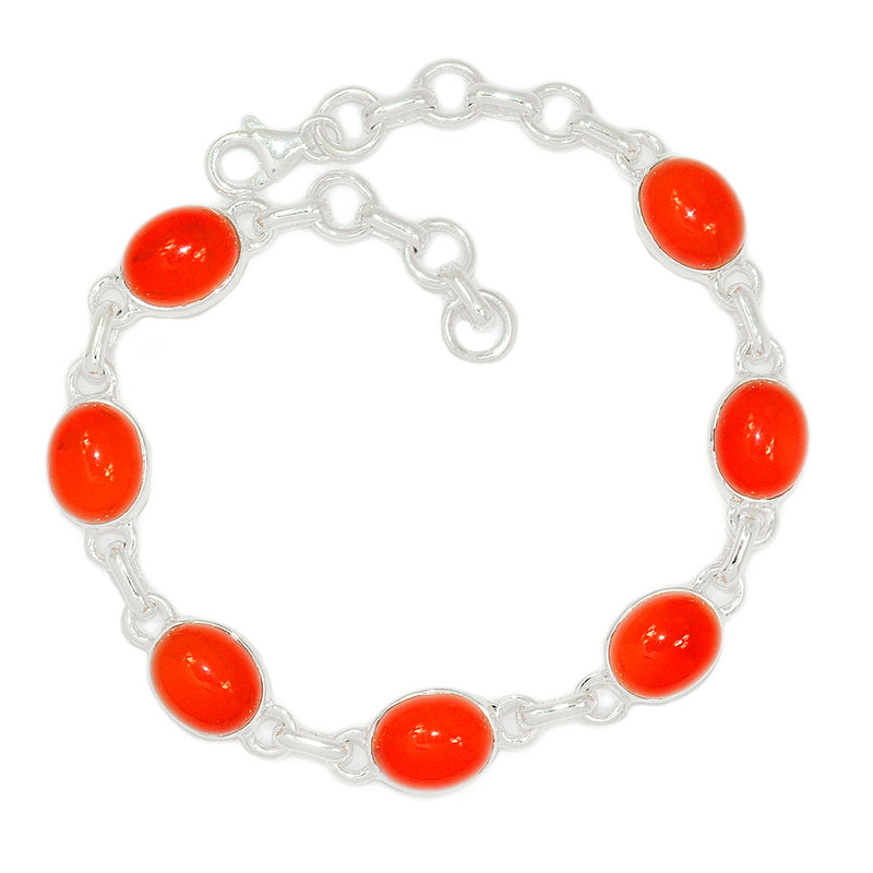 8.8" Carnelian Bracelets - CRNB165