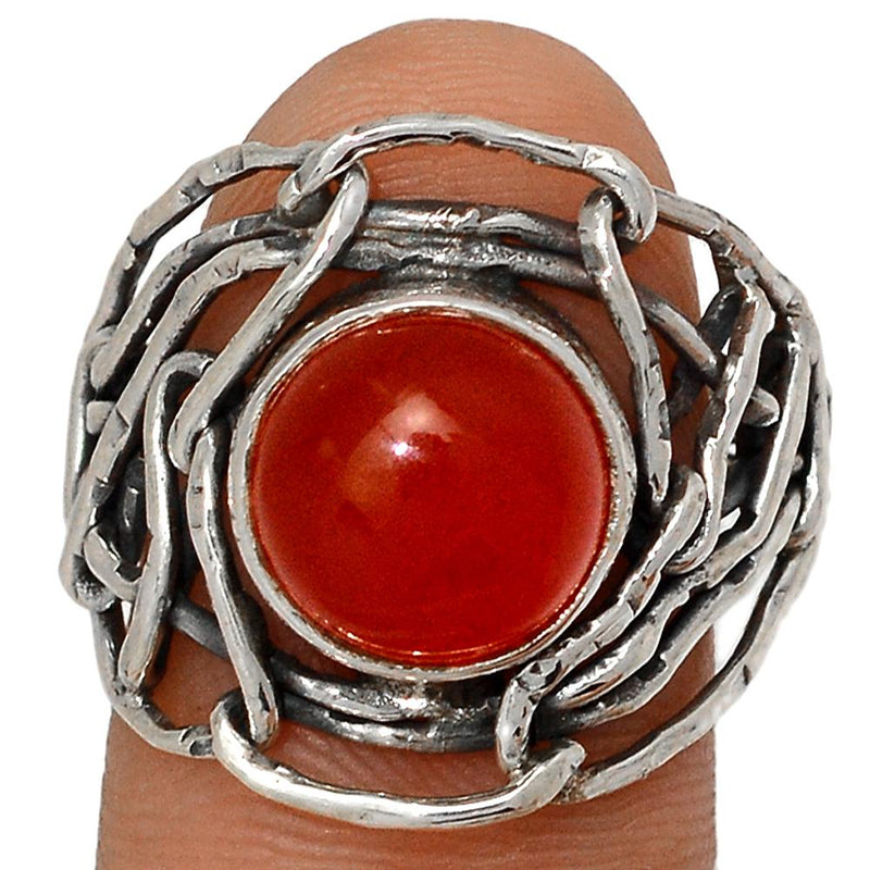 Fine Filigree - Carnelian Ring - CRNR1292