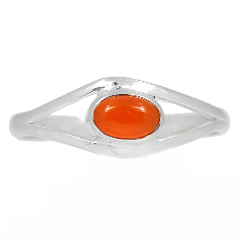 Small Plain - Carnelian Ring - CRNR1859