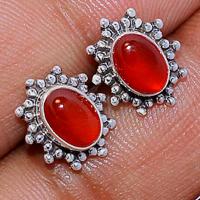 Carnelian Studs - CRNS337