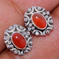 Carnelian Studs - CRNS346