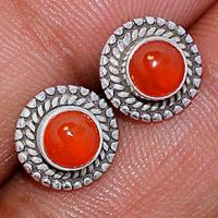 Carnelian Studs - CRNS348