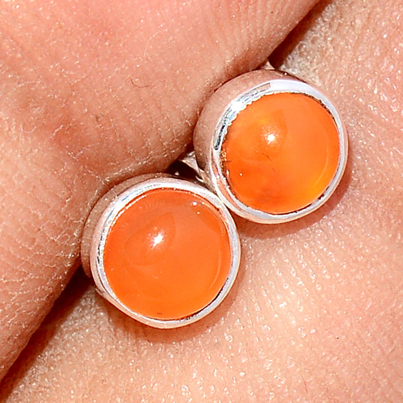 Carnelian Studs - CRNS375