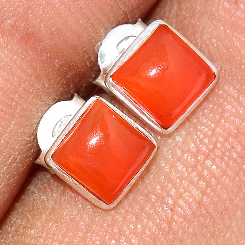 Carnelian Studs - CRNS386
