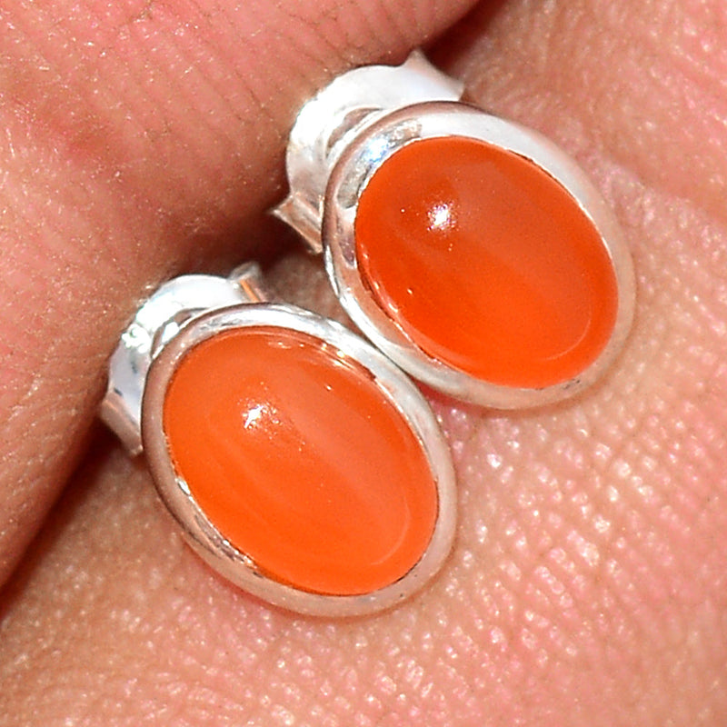 Carnelian Studs - CRNS409