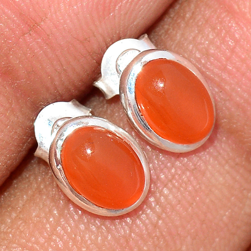 Carnelian Studs - CRNS418
