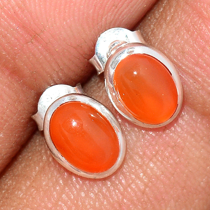 Carnelian Studs - CRNS425