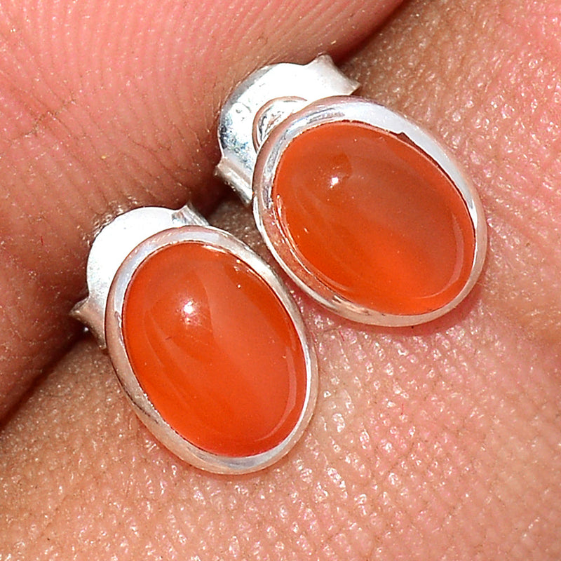 Carnelian Studs - CRNS426