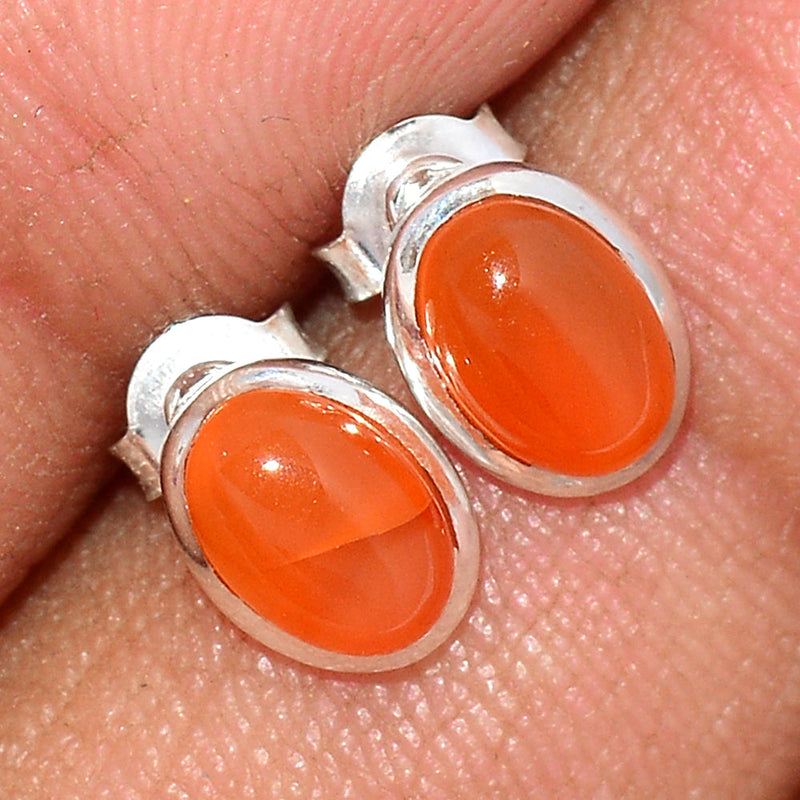 Carnelian Studs - CRNS429