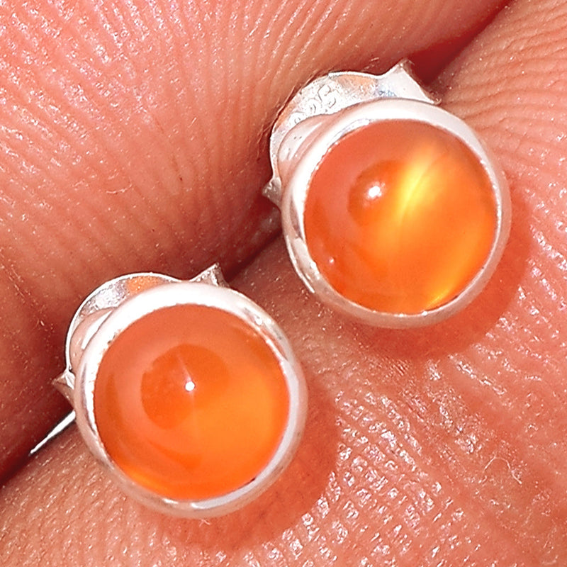 Carnelian Studs - CRNS450