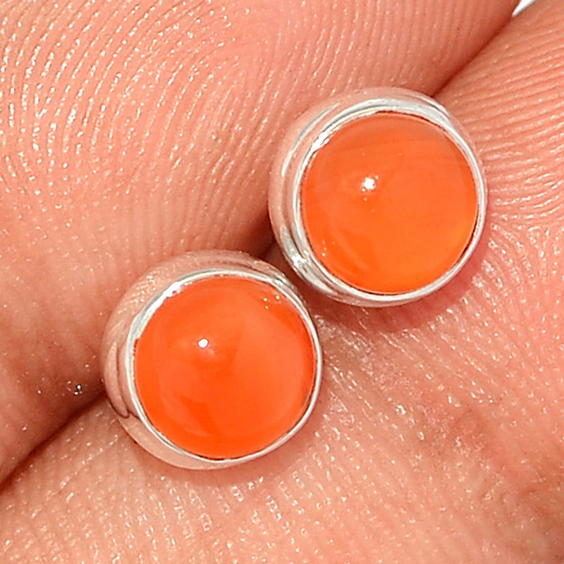 Carnelian Studs - CRNS464