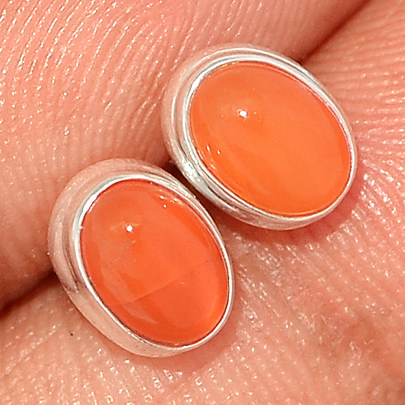 Carnelian Studs - CRNS465