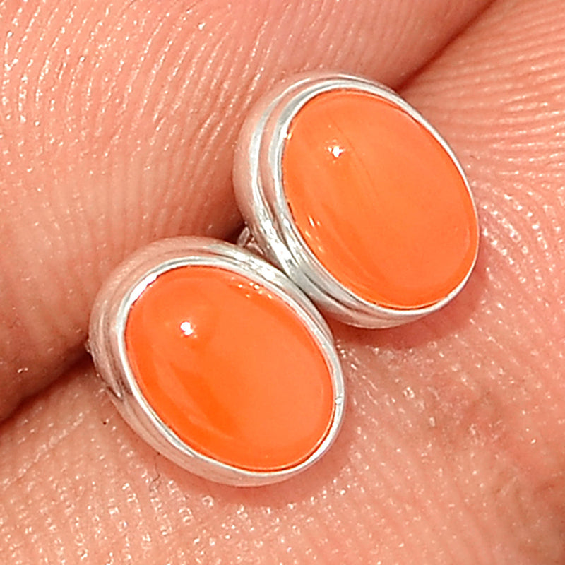 Carnelian Studs - CRNS469