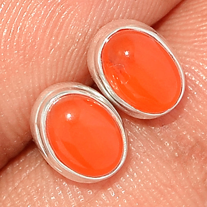 Carnelian Studs - CRNS471