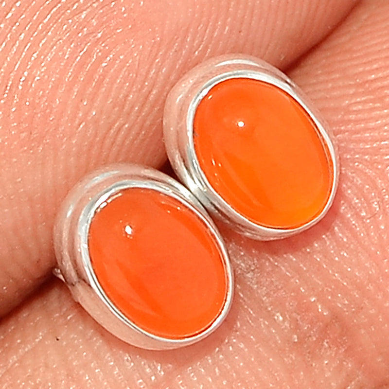 Carnelian Studs - CRNS480