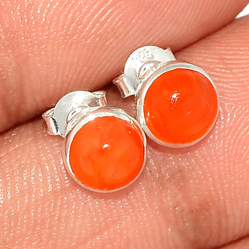 Carnelian Studs - CRNS510