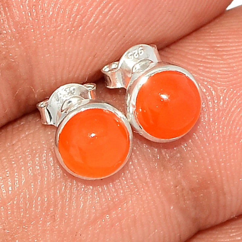 Carnelian Studs - CRNS519