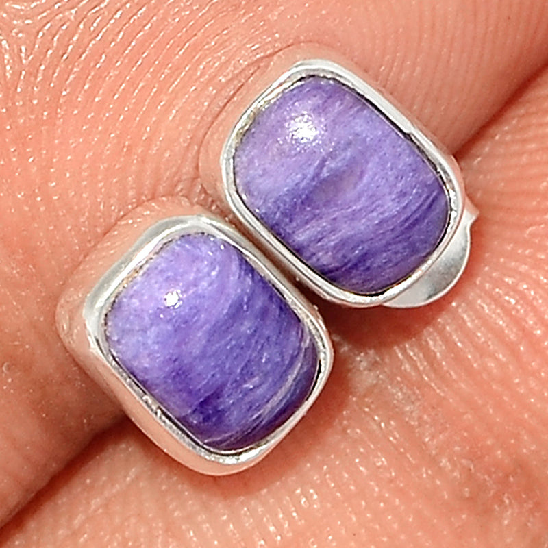 Charoite Studs - CROS174