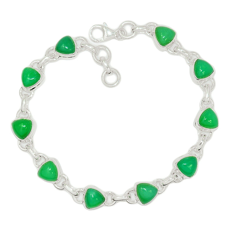 8.5" Chrysoprase Bracelets - CRPB44