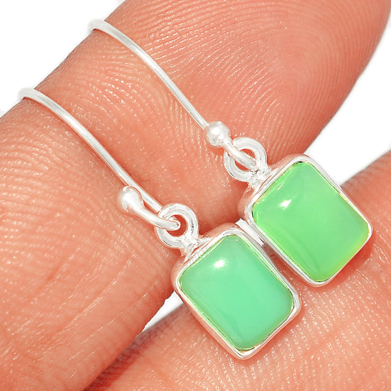 1.1" Chrysoprase Earrings - CRPE247