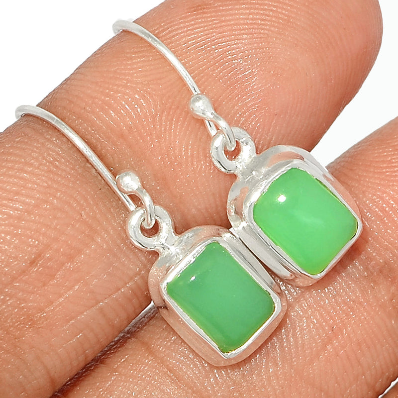 1.1" Chrysoprase Earrings - CRPE288