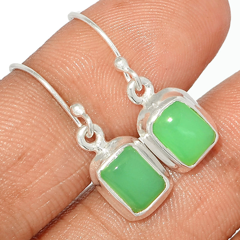 1.1" Chrysoprase Earrings - CRPE292