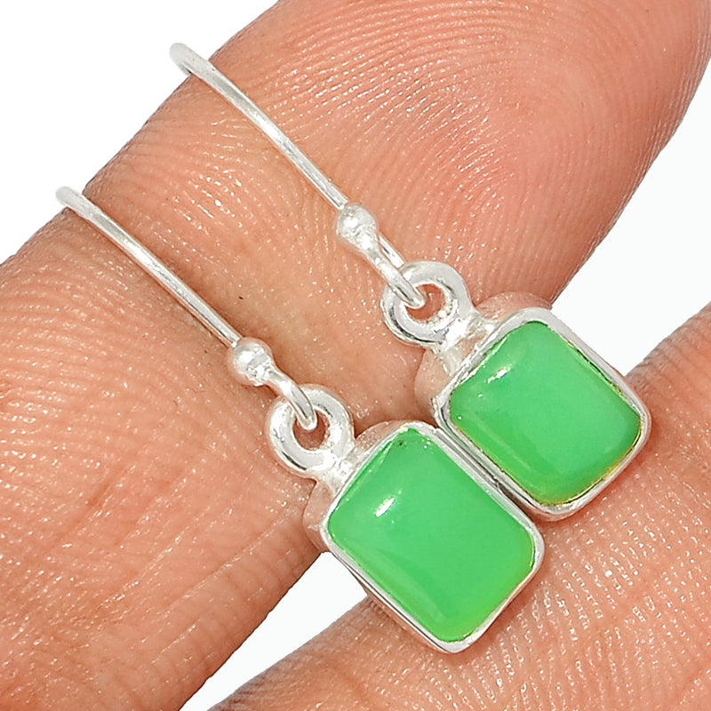 1.1" Chrysoprase Earrings - CRPE305