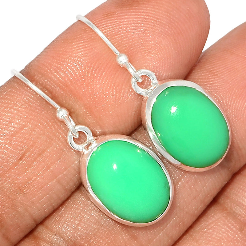 1.2" Chrysoprase Earrings - CRPE331