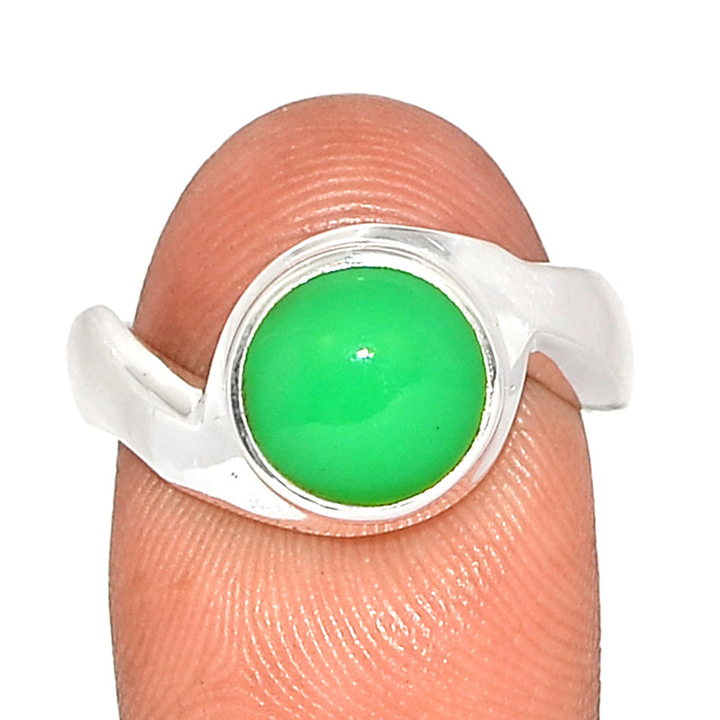 Solid - Chrysoprase Ring - CRPR1112