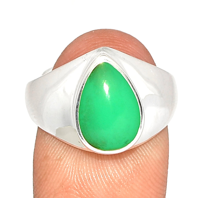 Solid - Chrysoprase Ring - CRPR1113
