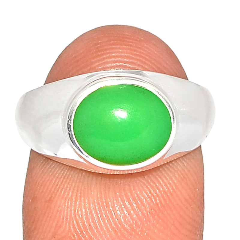 Solid - Chrysoprase Ring - CRPR1118