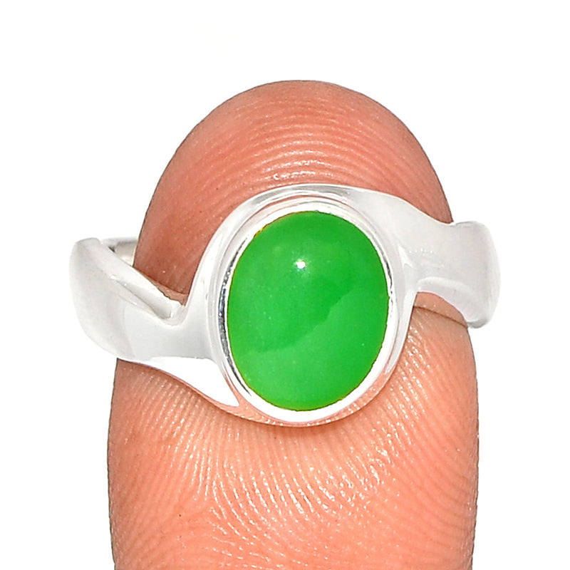 Solid - Chrysoprase Ring - CRPR1119