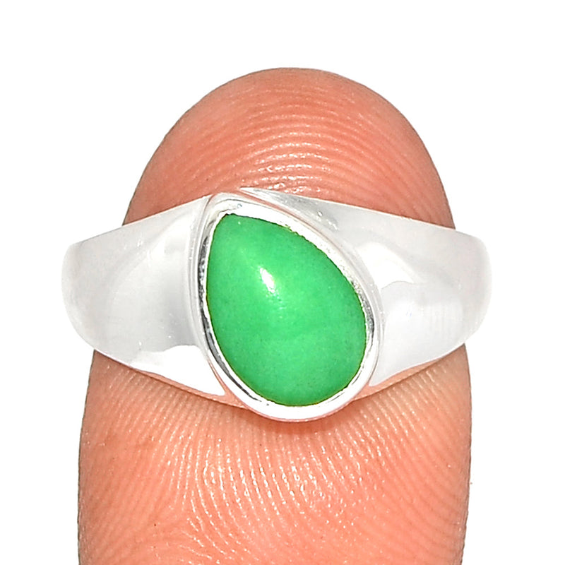 Solid - Chrysoprase Ring - CRPR1120