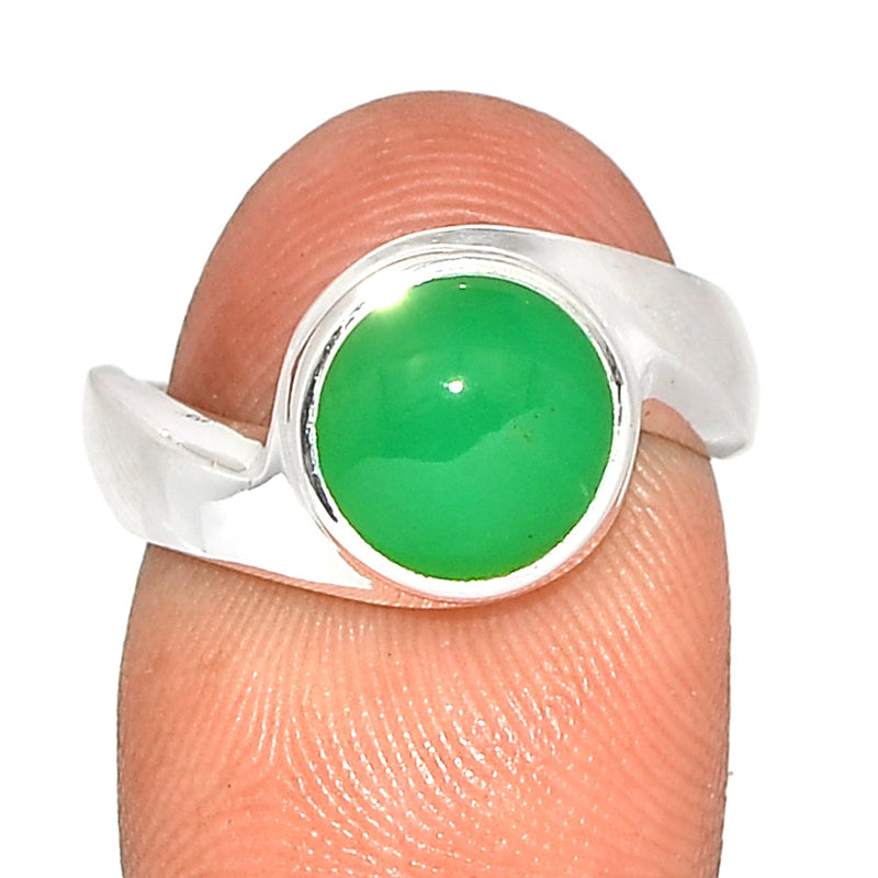 Solid - Chrysoprase Ring - CRPR1121