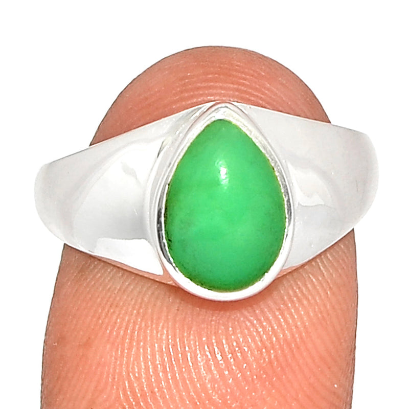 Solid - Chrysoprase Ring - CRPR1122