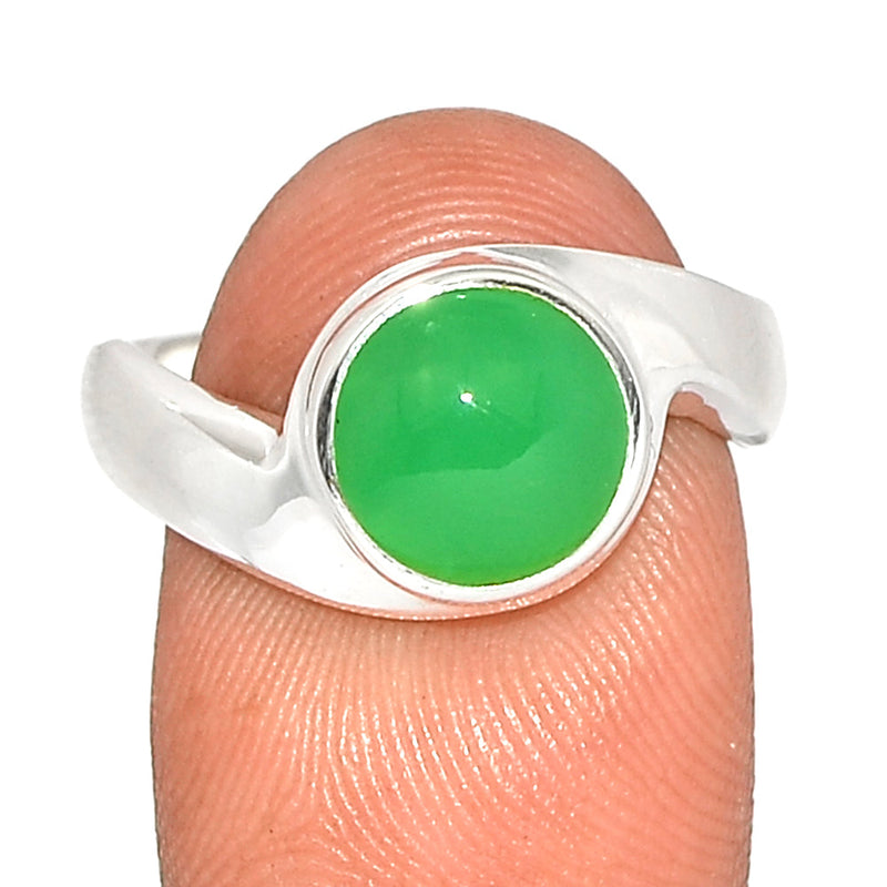 Solid - Chrysoprase Ring - CRPR1123